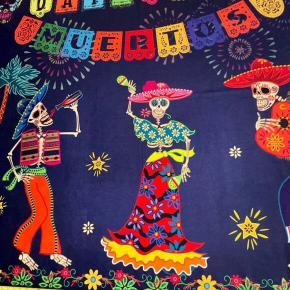 Day of the Dead photo shoot cloth backdrop/wall hanging - Picture 7 of 16